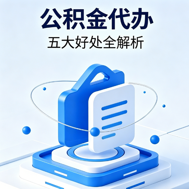 闵行公积金代办到底值不值？这5大好处让你少走弯路